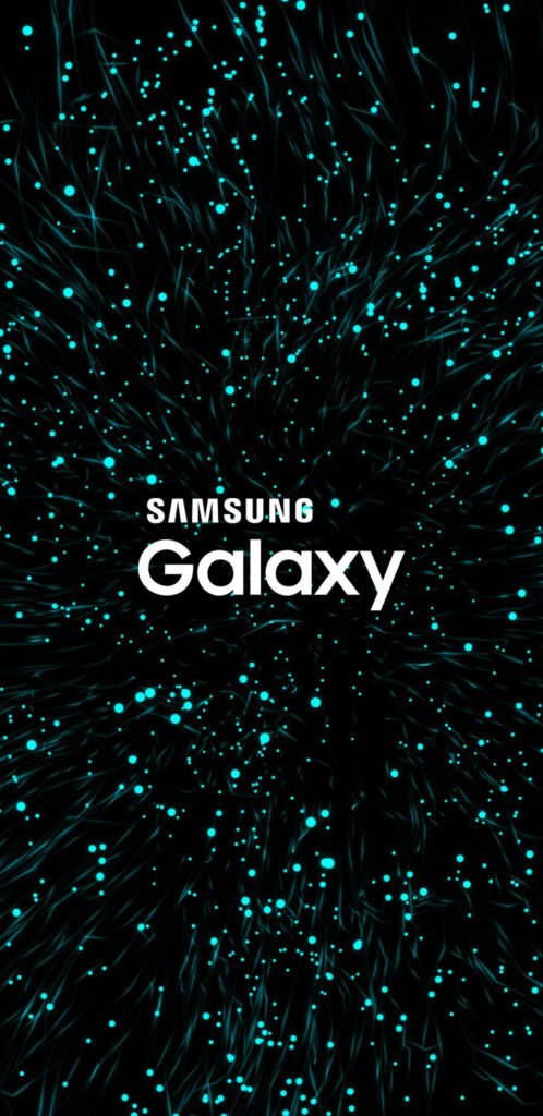 Stunning Teal Cosmic Abstract Samsung Galaxy Wallpaper Background