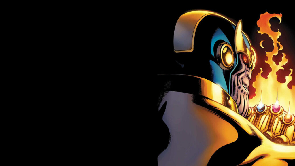 Stunning Thanos Artwork: Iconic Armor & Infinity Gauntlet Wallpaper