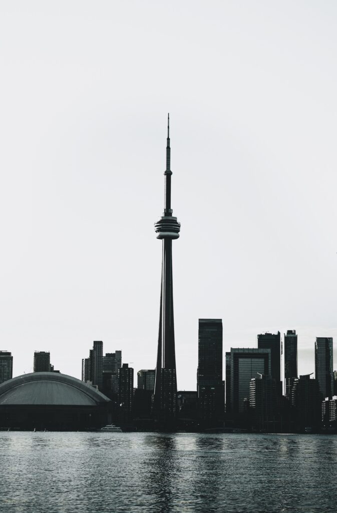 Stunning Toronto Skyline Wallpaper: CN Tower & Modern Waterfront Views