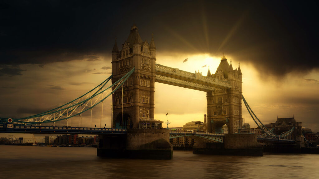 Tower Bridge Wallpaper: Iconic London at Golden Hour