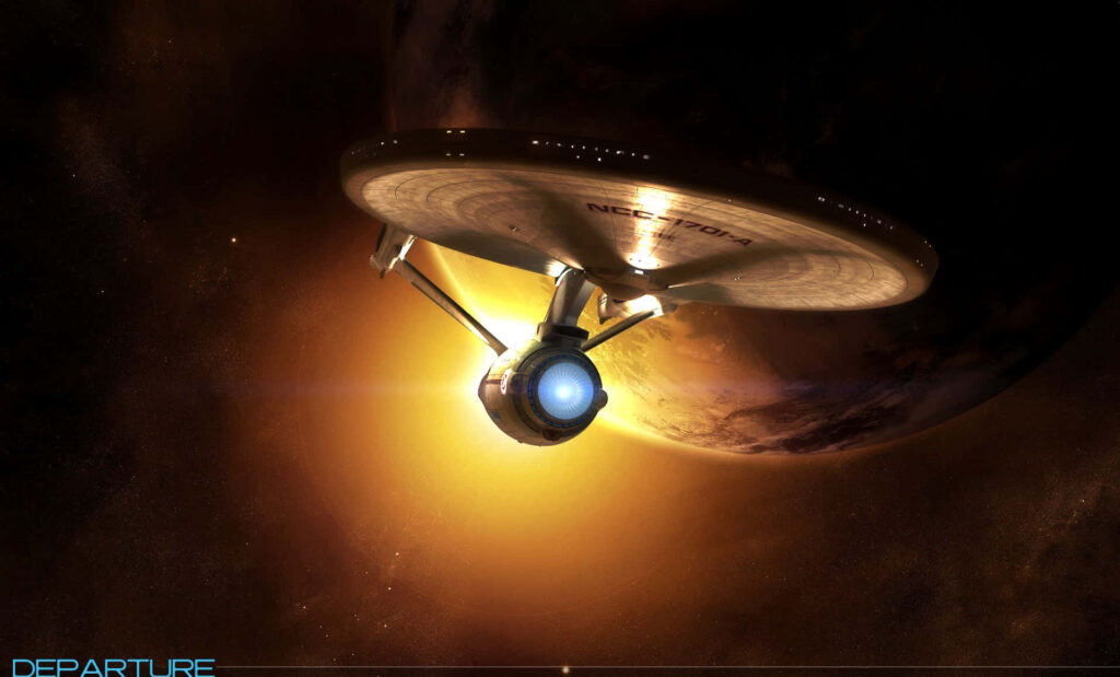 Stunning USS Enterprise Wallpaper: Space Exploration Adventure Backdrop