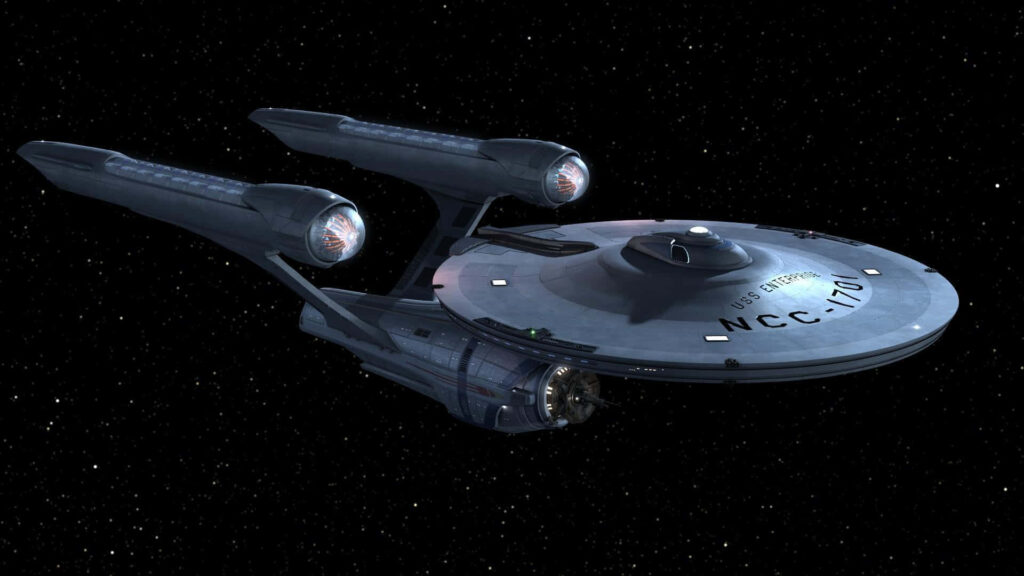 Stunning USS Enterprise Wallpaper: Iconic Starship in Deep Space