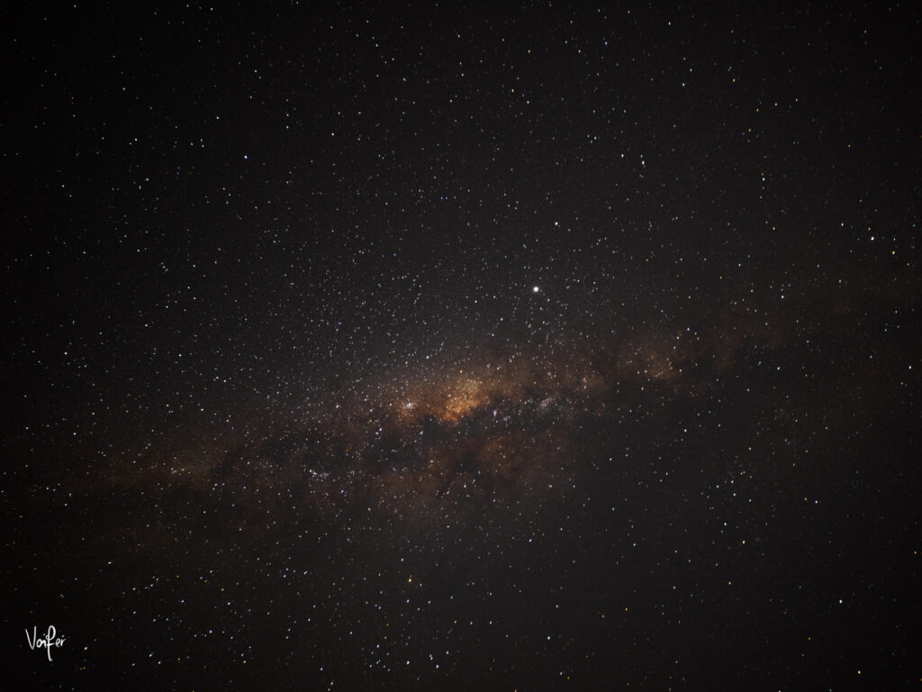 Stunning Brown Nebula and Starry Galaxy Wallpaper Background