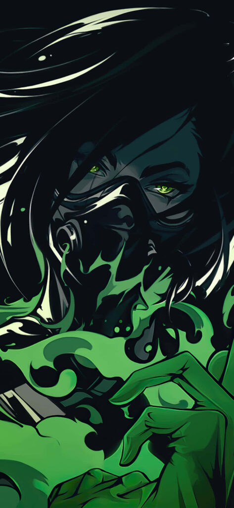 Stunning Valorant Viper Vector Art Wallpaper - Poisonous Design