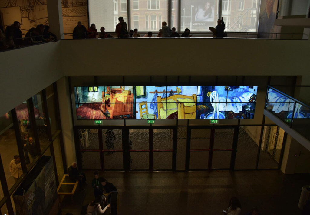 Stunning Van Gogh Museum Art Installation Wallpaper Background