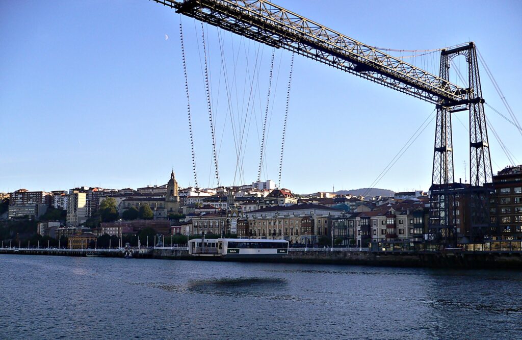 Stunning Wallpaper of Vizcaya Bridge: Iconic Spanish Architecture