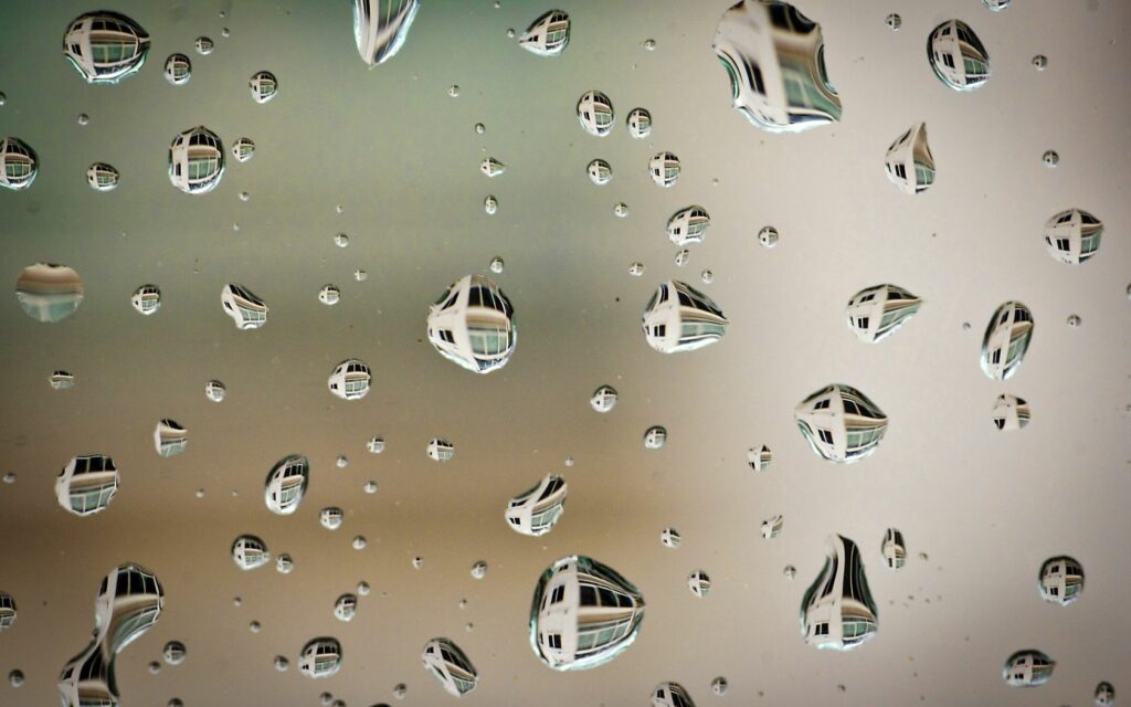 Water Droplets Wallpaper: Stunning Reflections After Rain