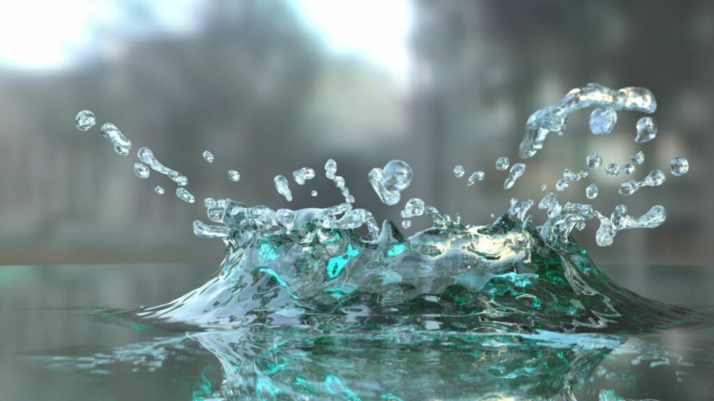 Captivating Water Splash Wallpaper: Crystal-Clear Droplets in Action
