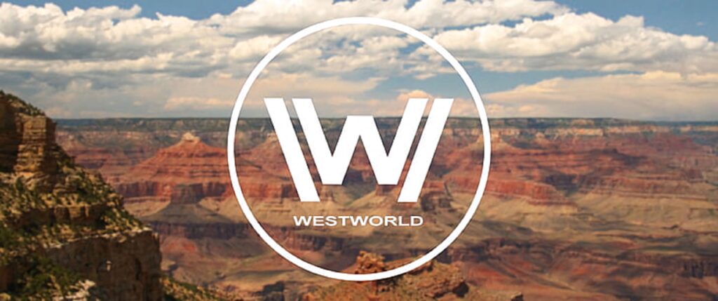 Stunning Westworld Logo Mountain Wallpaper Background