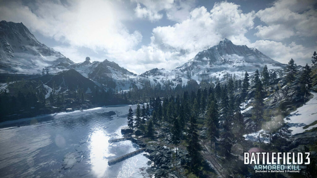 Stunning Battlefield 3 Armored Kill Winter Landscape Wallpaper