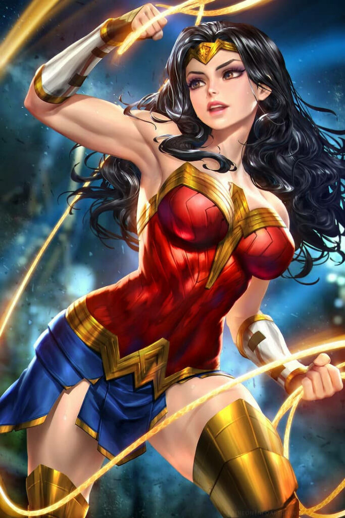 Stunning Wonder Woman Wallpaper: Iconic Hero in Action