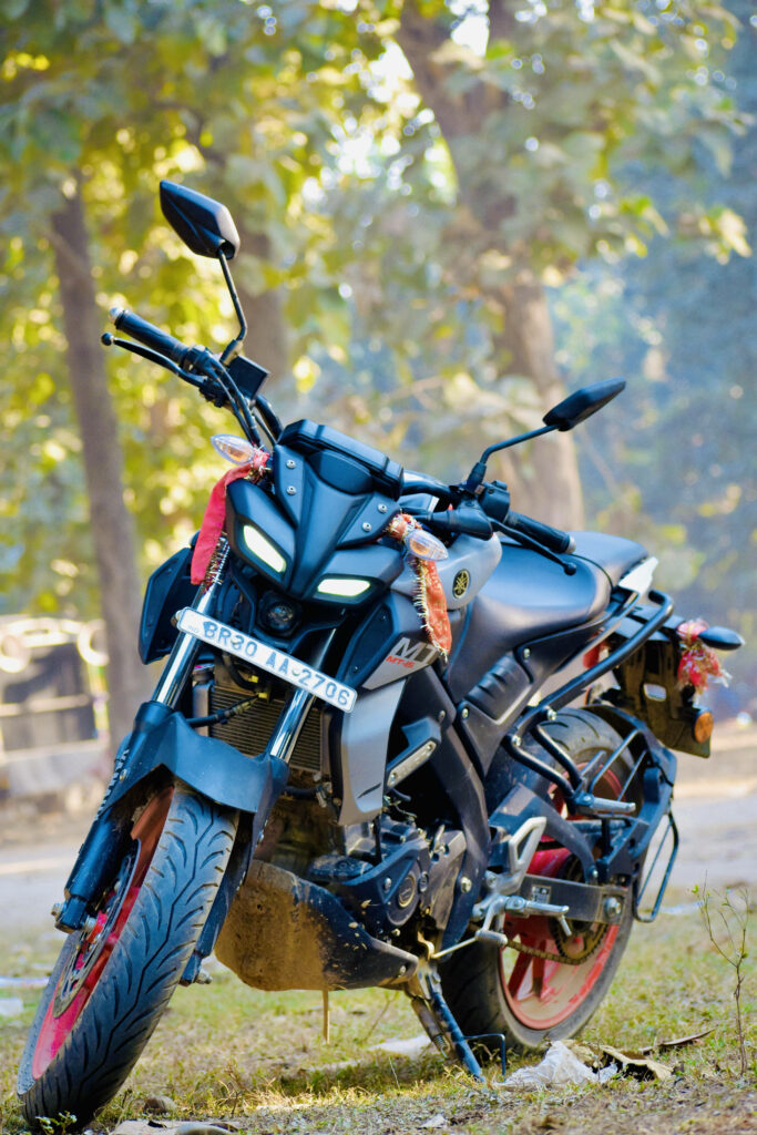 Yamaha MT 15 Wallpaper: Aggressive Design in Nature's Backdrop