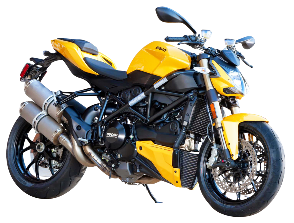 Vibrant Yellow Ducati Motorcycle Wallpaper for Enthusiasts
