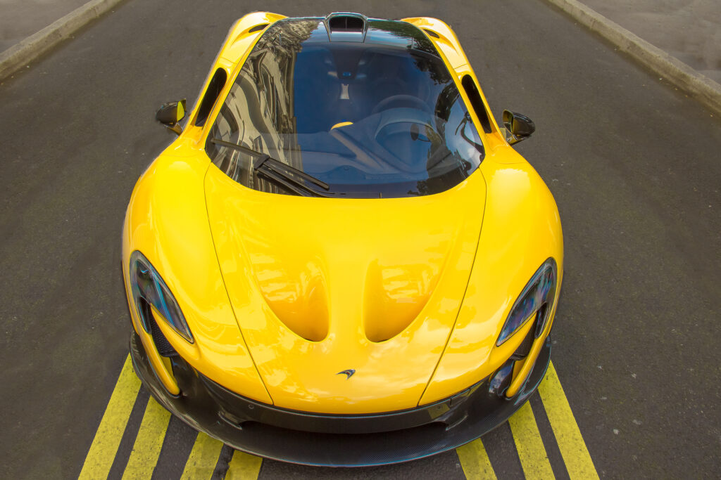 Stunning Yellow McLaren P1 Wallpaper: Luxury Supercar Design