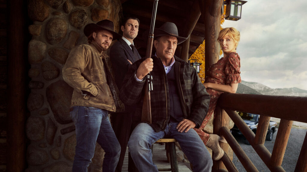 Powerful Yellowstone Dutton Family Wallpaper - Rustic Background