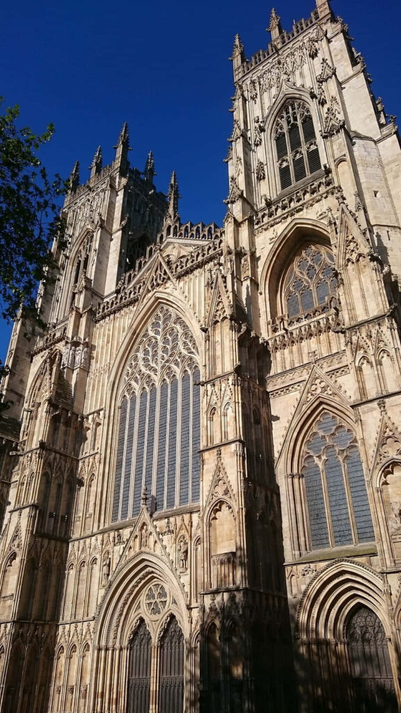 Stunning York Minster Cathedral Wallpaper: Intricate Gothic View