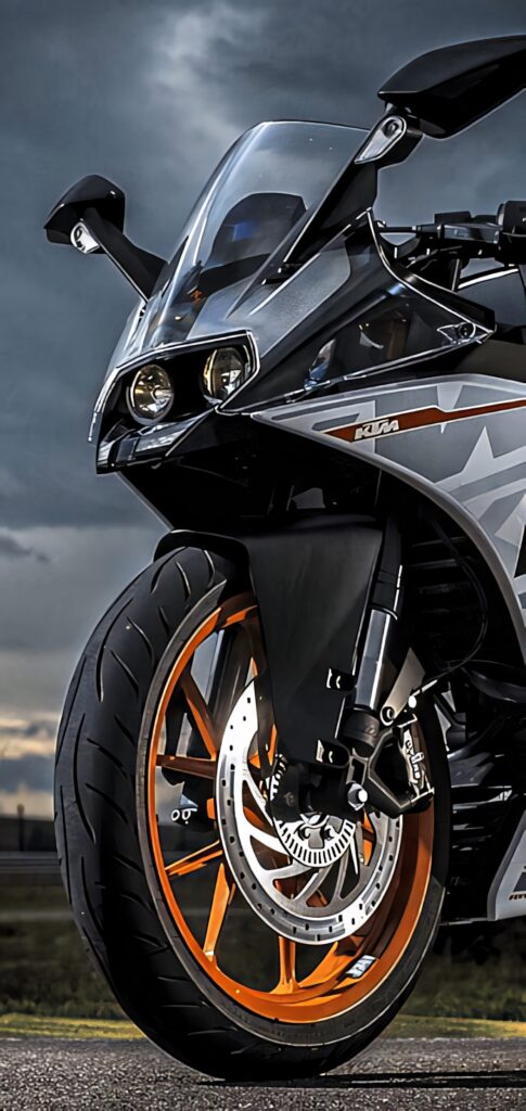 Stunning KTM Motorcycle iPhone Wallpaper: Power & Elegance
