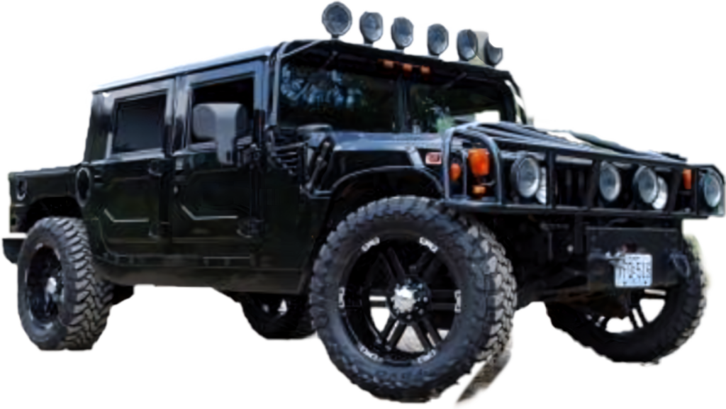 Rugged Black Hummer H1 Wallpaper for Off-Road Enthusiasts