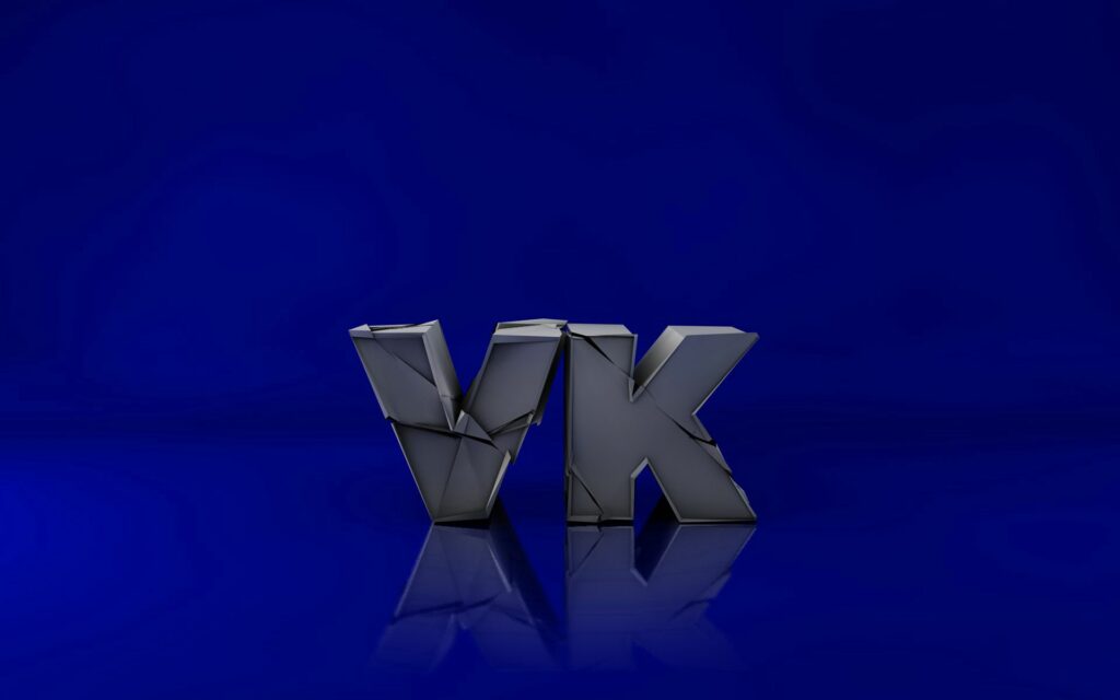 VK 3D Wallpaper: Stylish Blue Background, 1920x1200 Pixels