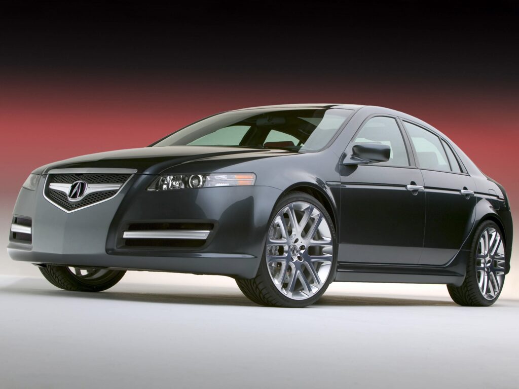 2003 Acura TL Concept Car Wallpaper - Sleek Black Design & Curves
