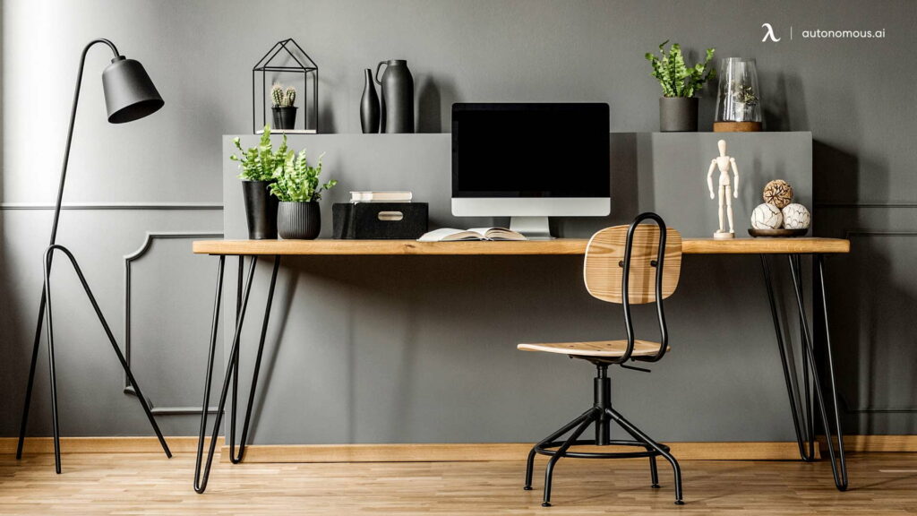 Chic and Sleek: High-Definition Wallpaper for your Stylish Home Office Space