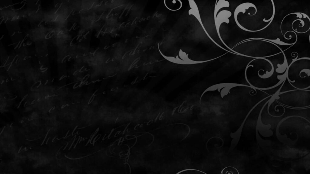 Elegant Black & White Abstract Floral Wallpaper - Modern Design