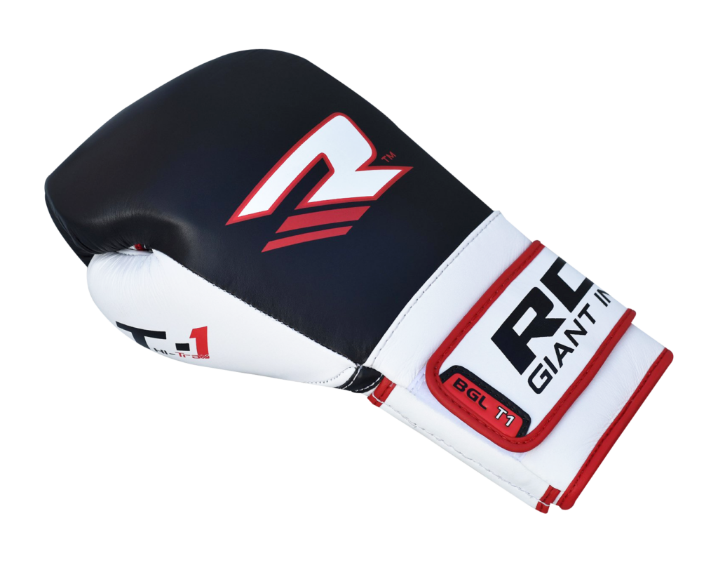 Stylish Black & Red Boxing Glove Wallpaper - Modern Design Accents