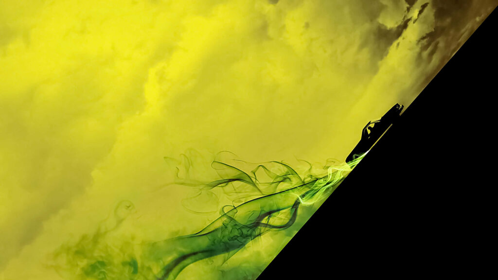 Vibrant Breaking Bad Wallpaper: Stylish Yellow-Green Smoke Background