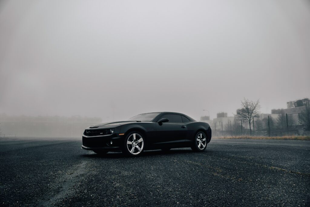 Sleek Chevrolet Camaro in Fog - Stunning 6000x4000 Wallpaper