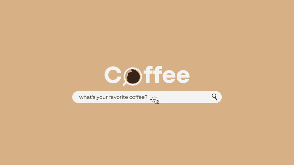Stylish Coffee Wallpaper: Modern Minimalist Beige Background Design