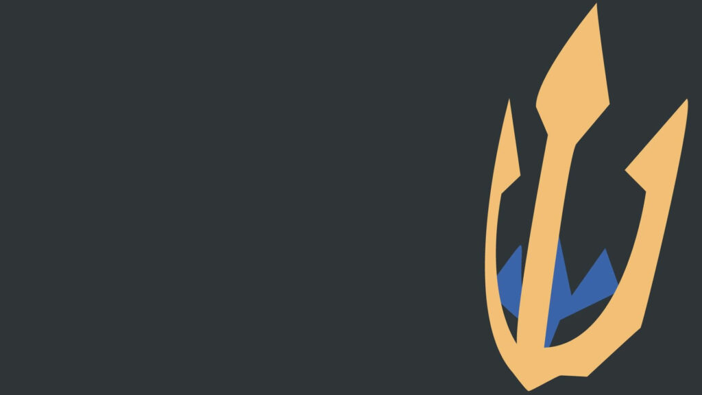 Stylish Empoleon Head Vector Art Minimalist Wallpaper Background