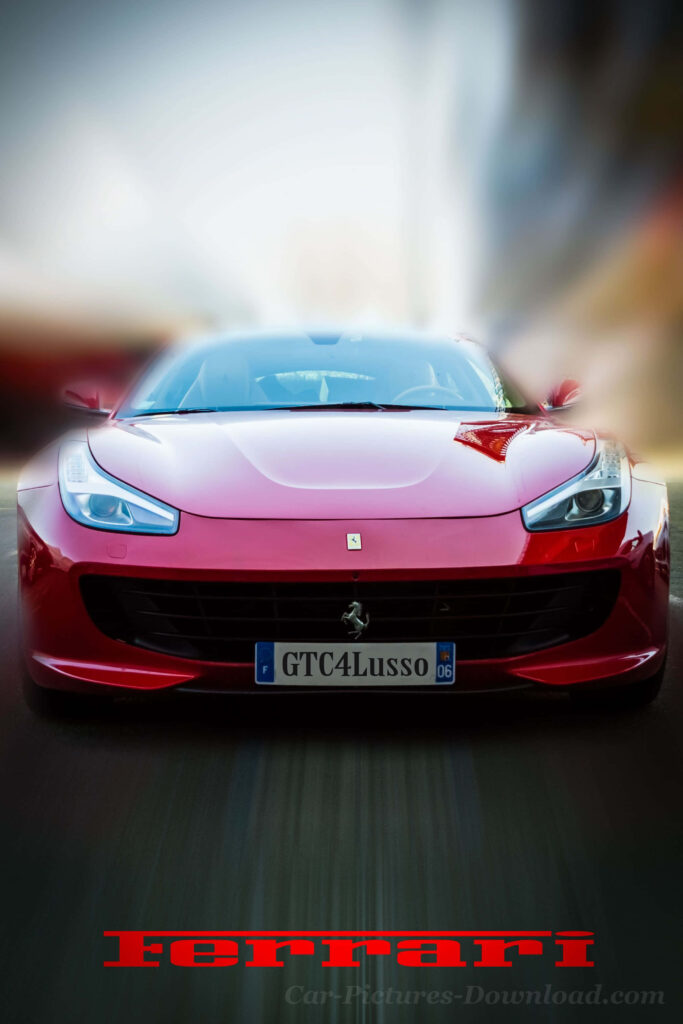 The Enchanting Display of Ferrari's Cutting-Edge Automotive Prowess - A Captivating Street Snapshot Wallpaper