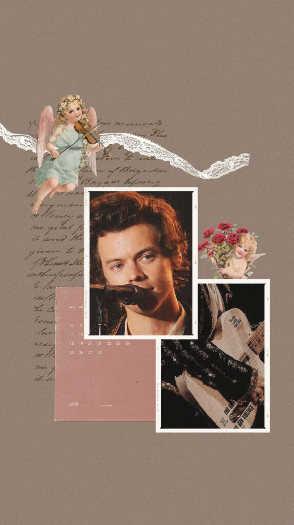 Harry Styles Aesthetic Wallpaper: Soft Tones & Artistic Collage
