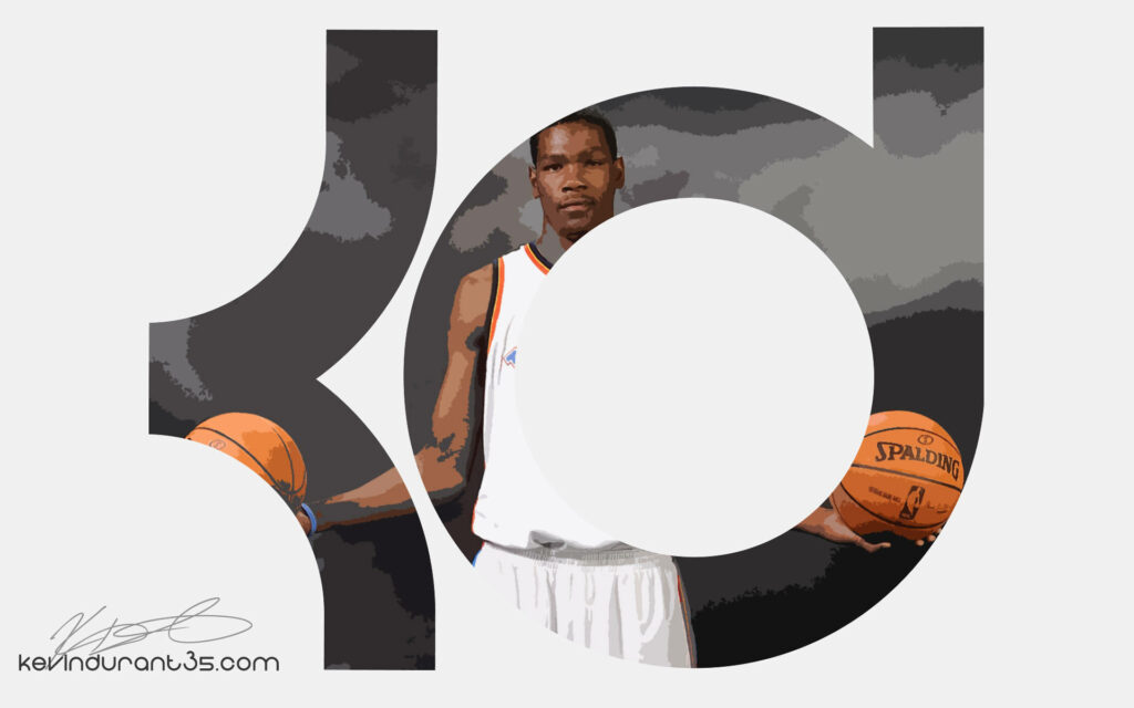 Kevin Durant Wallpaper: Iconic KD Logo & Basketball Influence