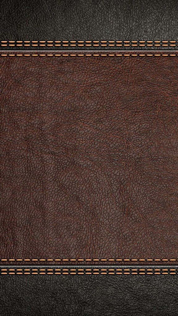 Elegant Brown & Black Leather Textured Wallpaper Background