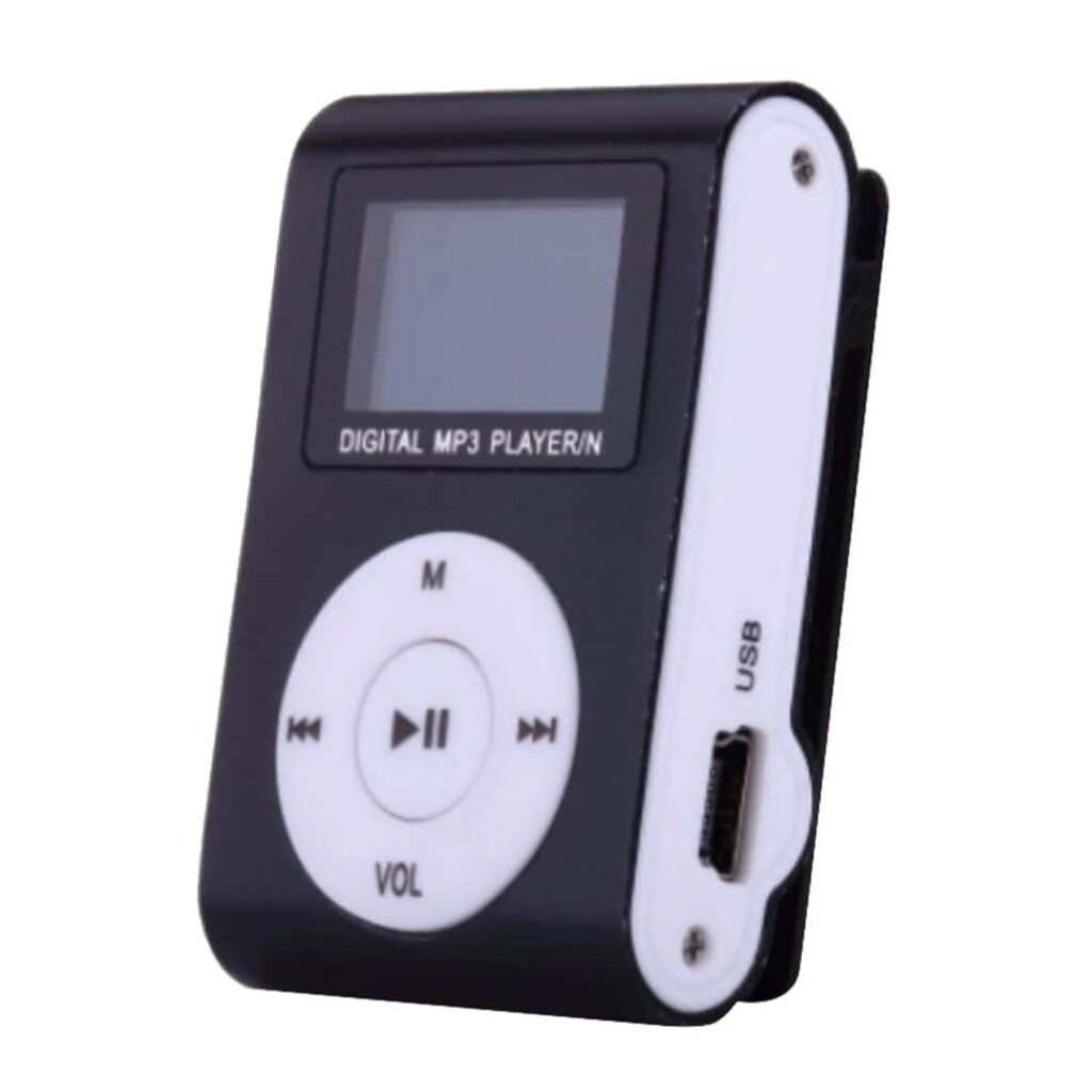 Stylish Compact MP3 Player Wallpaper - Sleek Black Design