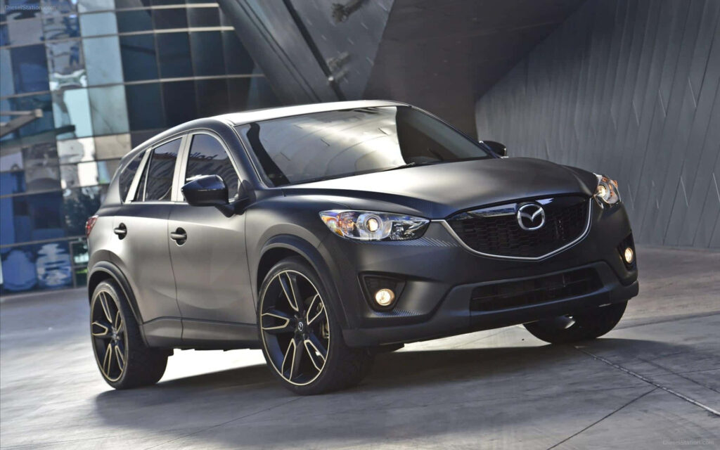Stylish Mazda CX-5 Urban Wallpaper - Sleek Metallic Design