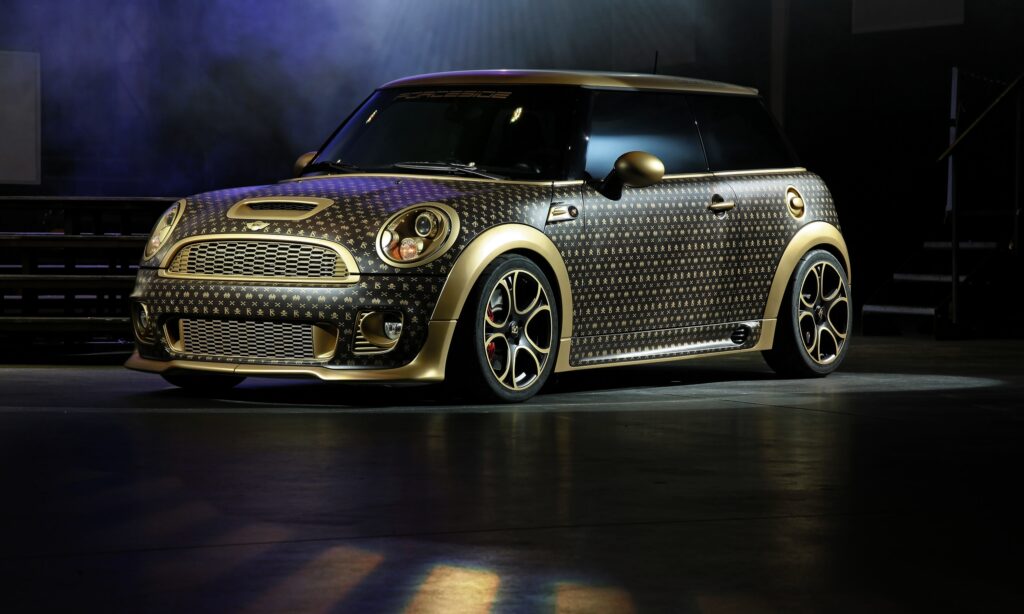 Stylish Mini Cooper Hatchback with Custom Tuning & Sporty Enhancements Wallpaper