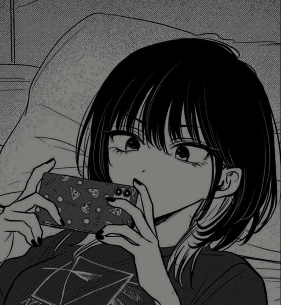Stylish Monochrome Fan Art Wallpaper: Unique Character PFP Background