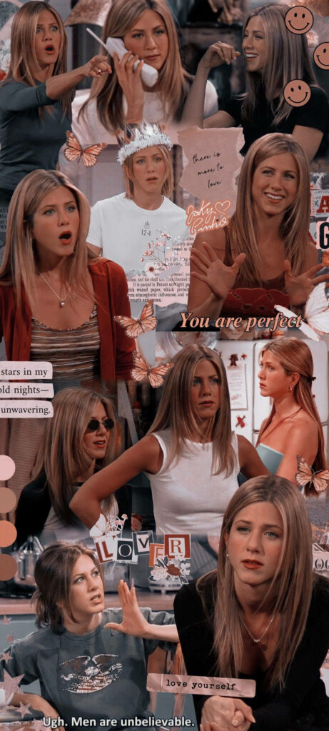Chic Rachel Green Wallpaper: Memorable Moments & Quotes from Friends