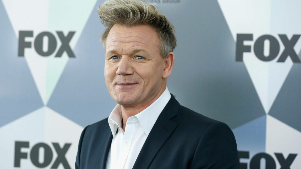Stylish Gordon Ramsay Portrait at 2018 Fox Upfront Event Wallpaper