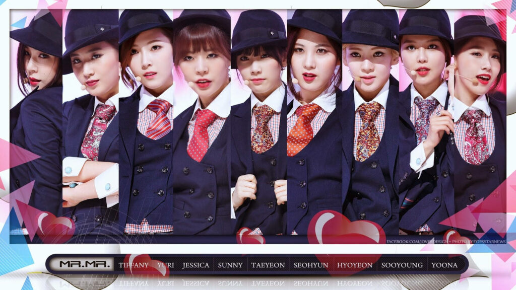 Stylish SNSD Wallpaper: Elegance & Charm in Tailored Suits