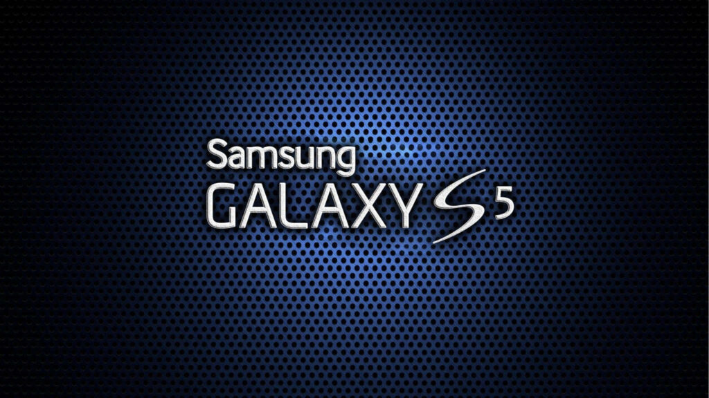 Modern Samsung Galaxy S5 Wallpaper with Metallic Gradient Design