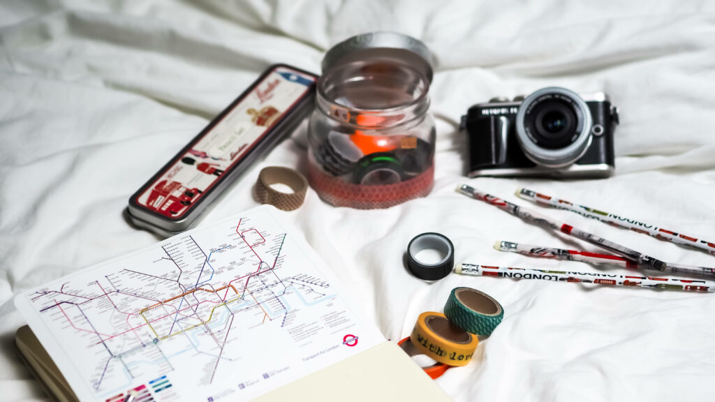 Travel Light: Effortlessly Explore the World with this Stylish, Compact Travel Kit Wallpaper