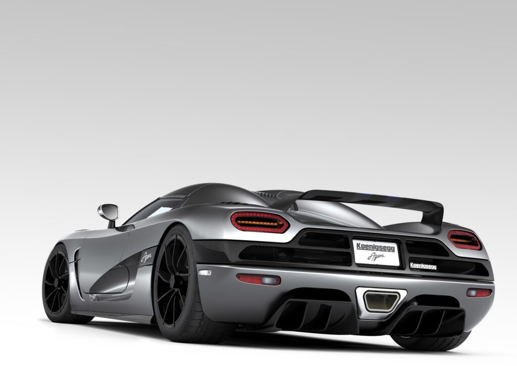 Stylish White Sports Car Wallpaper - Rear View 3000x2122