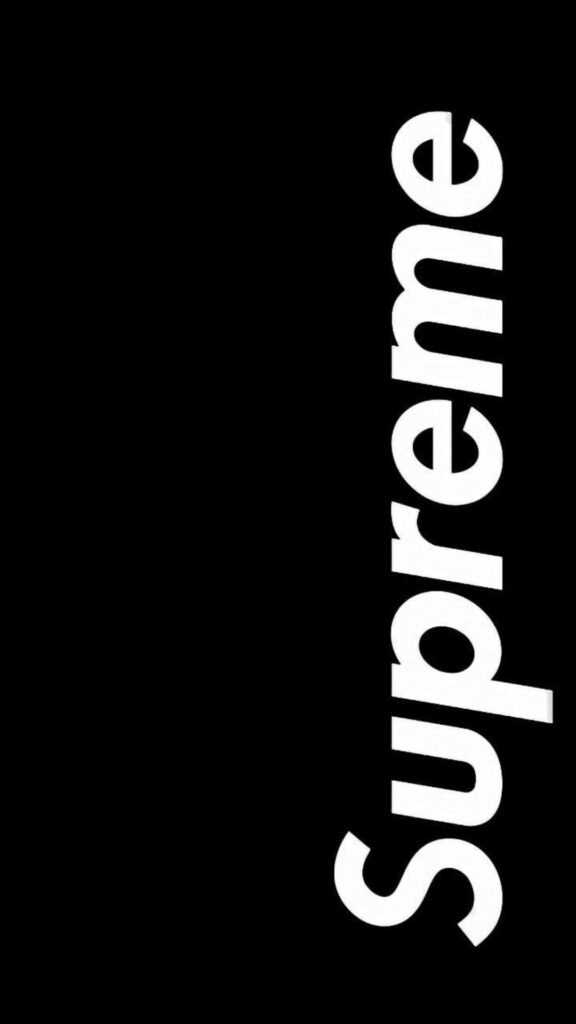 Supreme Simplicity: A Stylish Mobile Wallpaper in Black