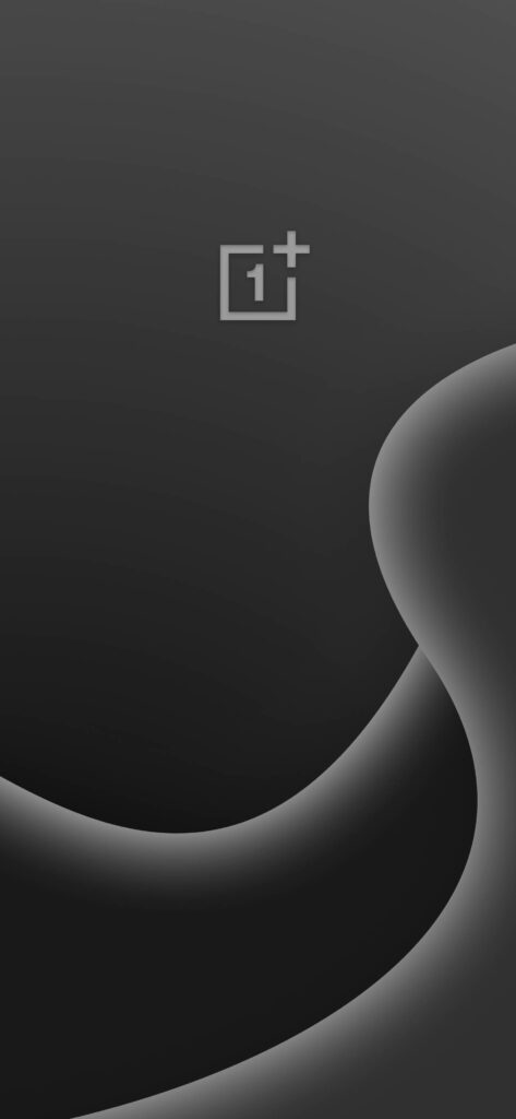 Blackout Brilliance: A Stunning Oneplus 9 Pro Wallpaper Featuring Logo in a Dark Themed Illustration