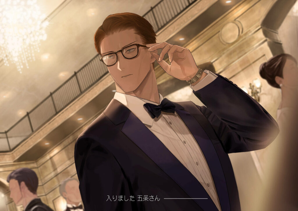Fashionably Chic: Kento's Dashing Formal Attire in Stunning Jujutsu Kaisen 4k Illustration Wallpaper