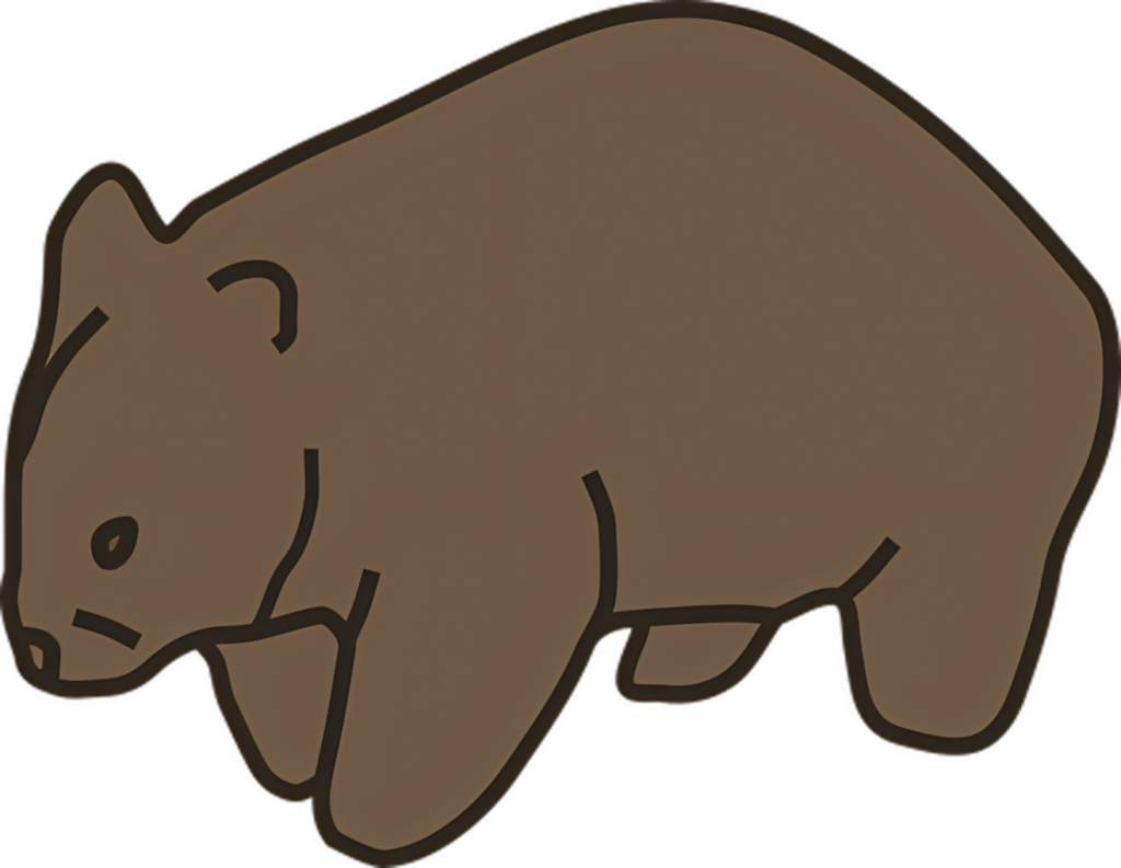 Stylized Brown Bear Wallpaper: Minimalist Nature-Inspired Art