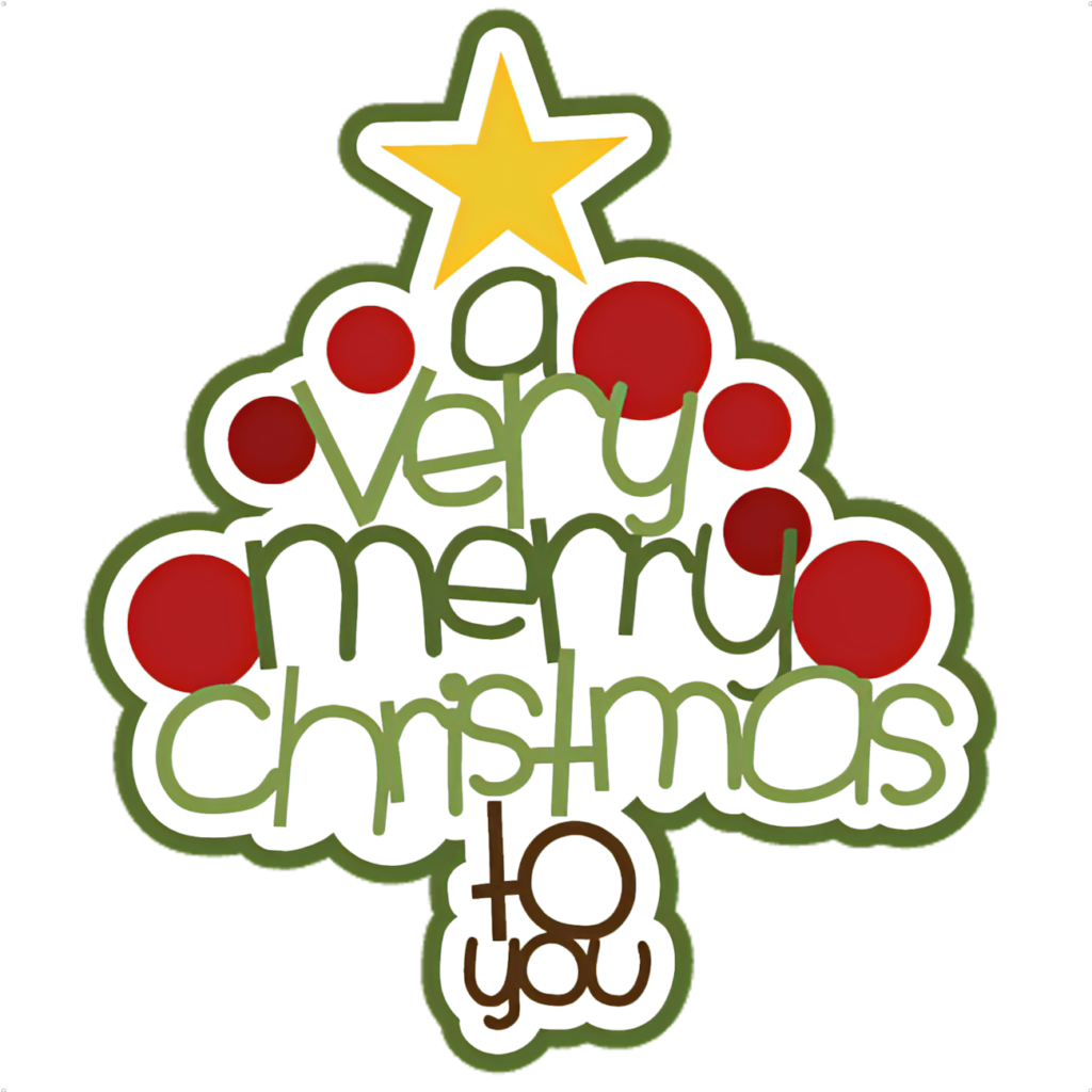 Stylized Christmas Tree Wallpaper: A Very Merry Christmas to You
